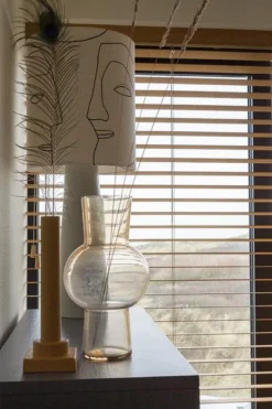 HKliving Glass Flower Vase Peach Medium 7 HKliving Glass Flower Vase Peach Medium