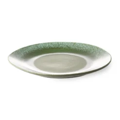 HKliving 70s Ceramics: Dinner Plates, Green (Set of 2)