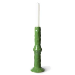 HKliving The Emeralds: M Ceramic Candle Holder Fern Green