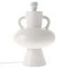 HKliving White Stoneware Lamp Base with Handles