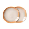 HKliving 70s Ceramics: Earth Side Plates (Set of 2) 1 HKliving 70s Ceramics: Earth Side Plates (Set of 2)