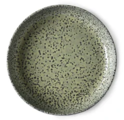 HKliving Gradient Ceramics Deep Plate Green Set Of 2