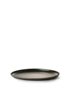 HKliving Home Chef Ceramics Rustic Black Dinner Plate