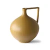 HKliving 70s Ceramics Jar L Mustard