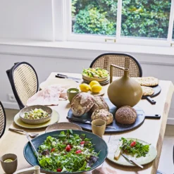 HKliving Ceramic Mustard Amphora Large Jar