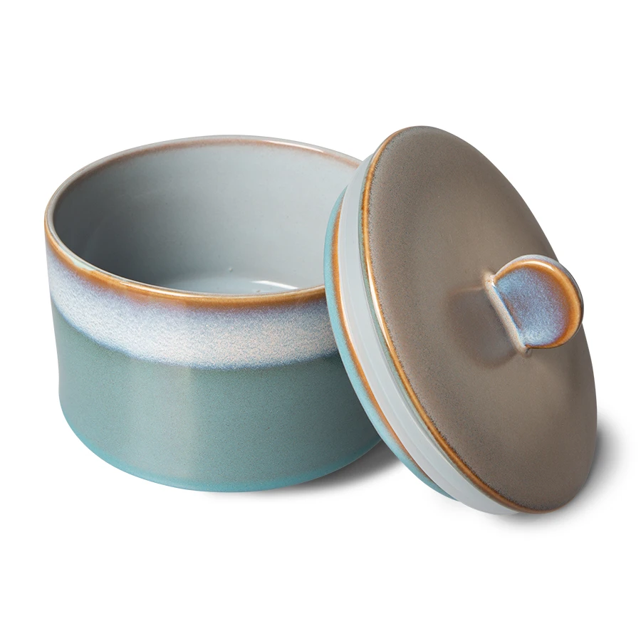 HKliving 70s Ceramics Cookie Jar - Dusk 4 HKliving 70s Ceramics Cookie Jar - Dusk