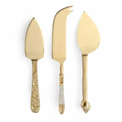 HKliving Cheese knives gold (set of 3)