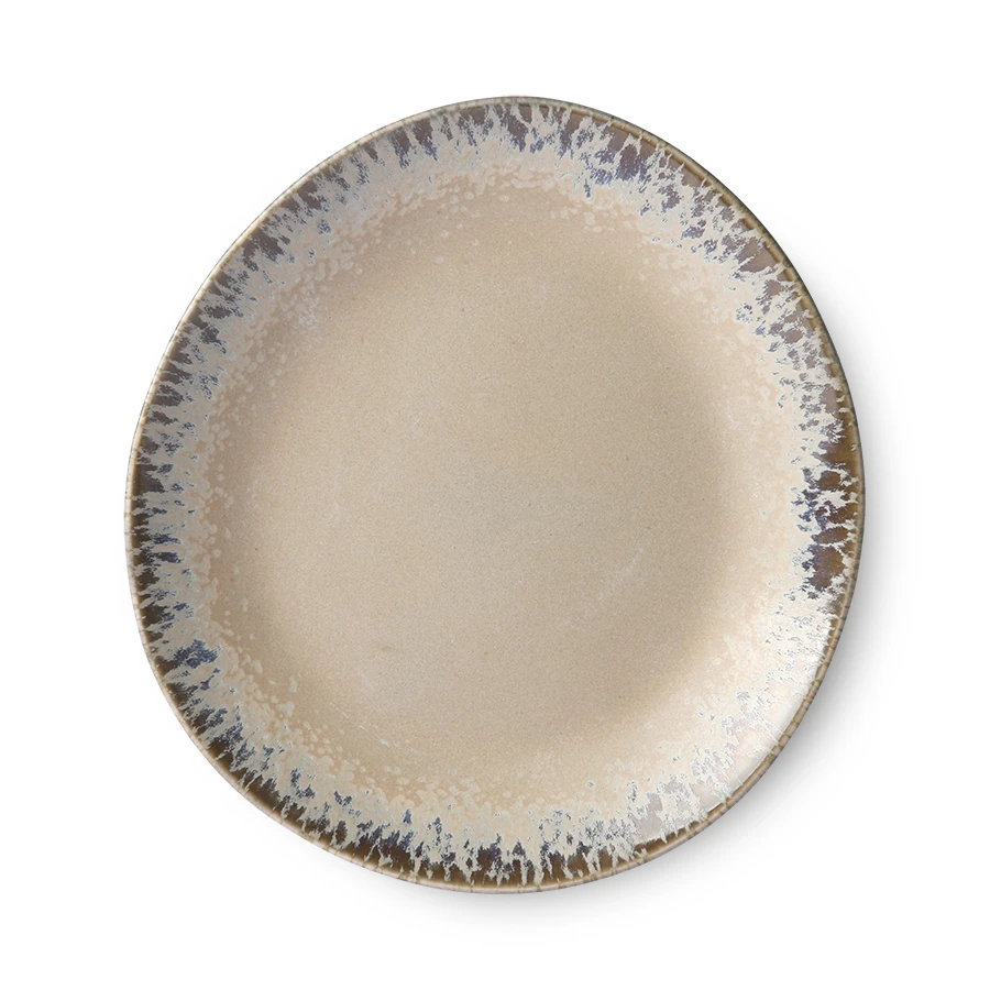 HKliving Bark Ceramics Side Plates - Set of 2 4 HKliving Bark Ceramics Side Plates - Set of 2