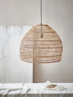 HKliving Wicker Pendant Lamp Ball Natural M