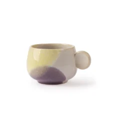 HKliving Gallery Coffee Cup Yellow / Lilac