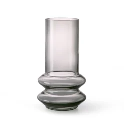HKliving Smoked Grey Glass Vase M