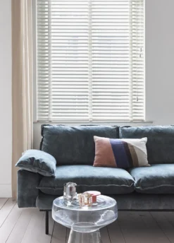 HKliving Grey Crystal Glass Diamond Candle Holder