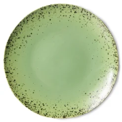 HKliving 70s Ceramics Kiwi Dinner Plate - Set of 2