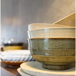 HKliving Home Chef Bowl Rustic Green Grey
