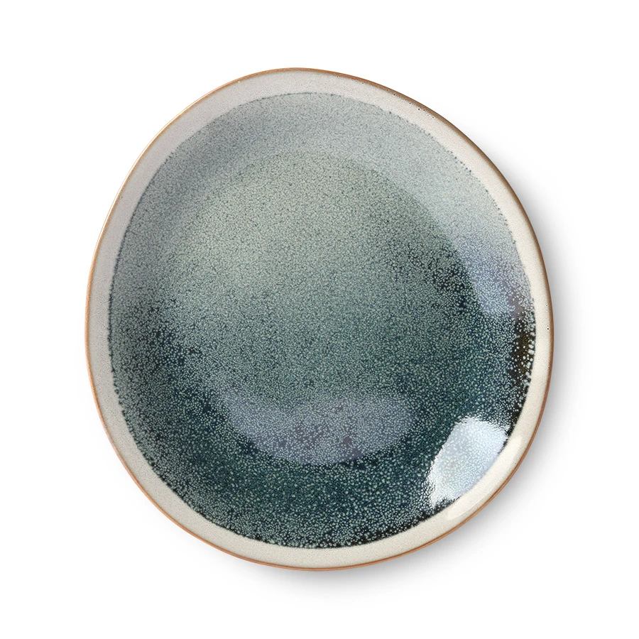 HKliving Mist Ceramics Side Plates - Set of 2 4 HKliving Mist Ceramics Side Plates - Set of 2