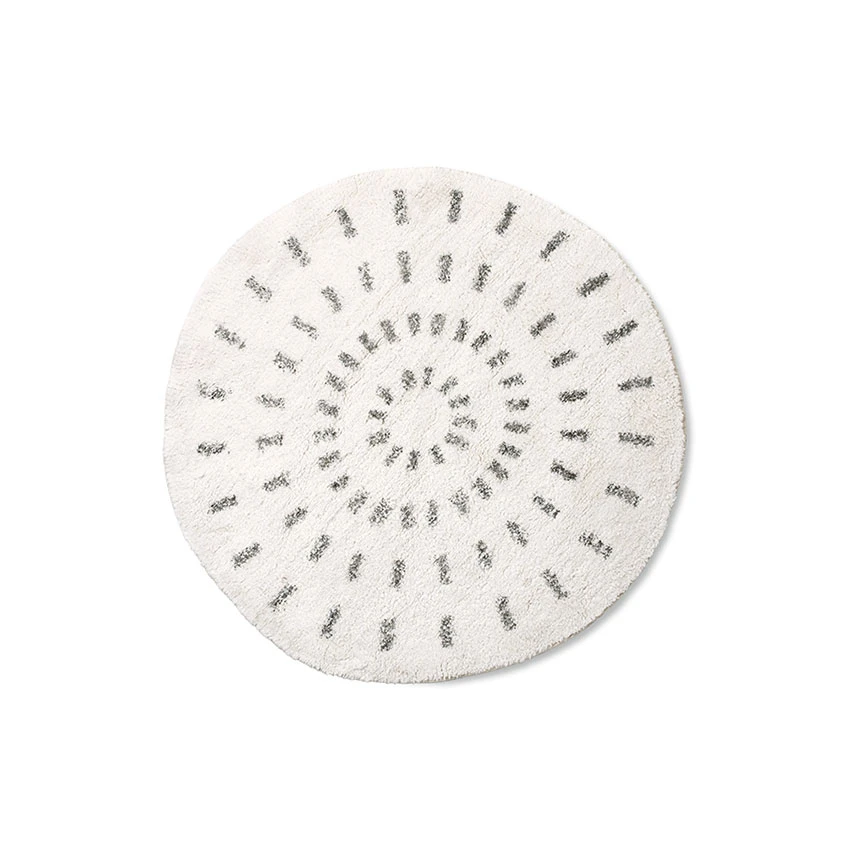 HKliving Round Bath Mat Swirl - Medium 3 HKliving Round Bath Mat Swirl - Medium