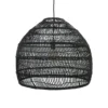 HKliving Extra Large Hand Woven Wicker Hanging Lamp