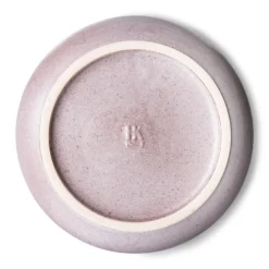 HKliving Bold & Basic Ceramics Deep Plate Purple Set of 2