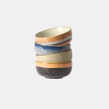HKliving 70´S Ceramics Tapas Bowls I - Set of 4 3 HKliving 70´S Ceramics Tapas Bowls I - Set of 4