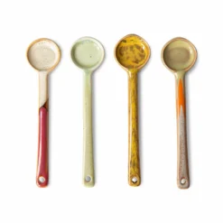 HKliving 70S CERAMICS: SPOONS M, SCORPIUS (SET OF 4)