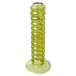 HKliving Lime Green Glass Candle Holder 10 HKliving Lime Green Glass Candle Holder