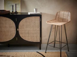 HKliving Rattan Bar Stool