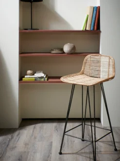 HKliving Rattan Bar Stool