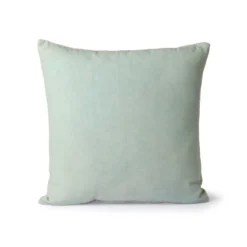 HKliving Striped Velvet Cushion Mint/Green