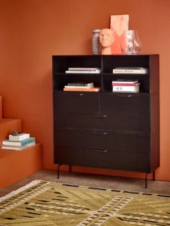 HKliving Terracotta Abstract Head Sculpture