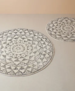 HKliving Round Bath mat carpet 120