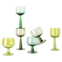 HKliving Lime Tall Wine Glass - Set of 4