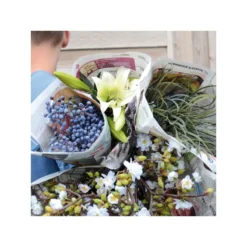 HKliving Realistic Artificial blue Berry Branch 7 HKliving Realistic Artificial blue Berry Branch