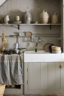 HKliving Gradient Ceramics Dinner Plate Cream Set of 2