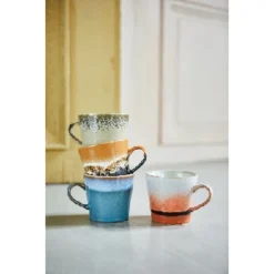 HKliving 70s Ceramics Cappuccino Mug - Bark