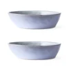 HKliving Bold & Basic Ceramics Rustic Grey/Lilac Bowl M Set of 2