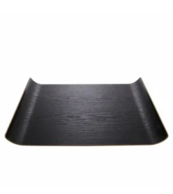 HKliving Black Willow Wooden Tray L