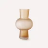 HKliving Glass Flower Vase S Matt Peach