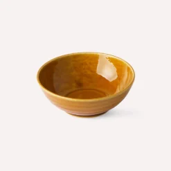 HKliving Kyoto Ceramics Japanese Soup Bowl Brown Set of 2