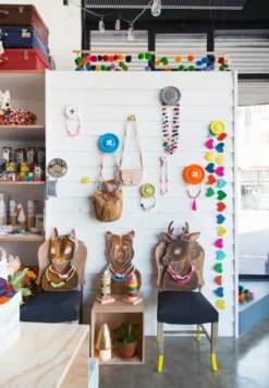 HKliving Large White Button Hanger