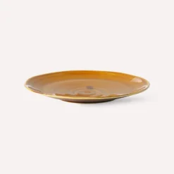 HKliving Kyoto Ceramics Japanese Dinner Plate Brown Set of 2