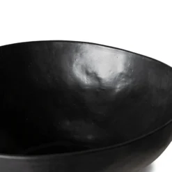 HKliving Bold & basic ceramics: large bowl black (set of 2)