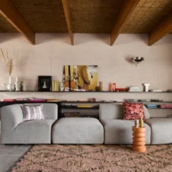 HKliving Vase 15x15x30.5cm White Handmade of Clay