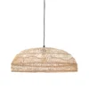HKliving Wicker Pendant Lamp Flat Natural