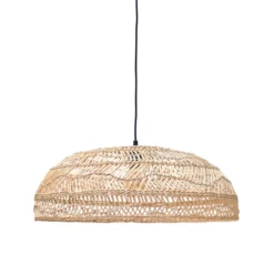 HKliving Wicker Pendant Lamp Flat Natural