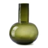 HKliving Green Glass Blown Vase