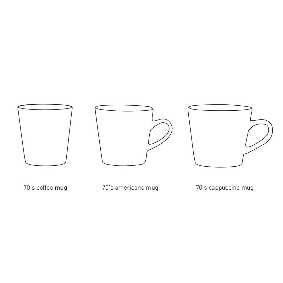 HKliving 70s Ceramics Americano Mug - Mars 7 HKliving 70s Ceramics Americano Mug - Mars