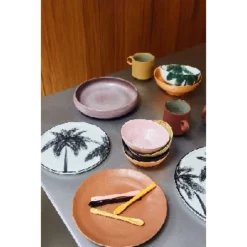HKliving Bold & Basics Ceramics Small Bowls - Set of 4