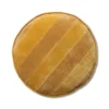 HKliving Striped Velvet Seat Cushion Round Ochre/Gold (ø60)