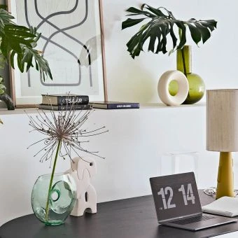 HKliving M White Circle Vase 4 HKliving M White Circle Vase