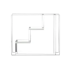 HKliving Glass Stairs Vase